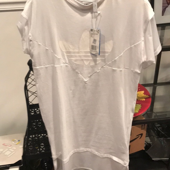 Adidas white cotton dress - Picture 1 of 2